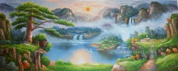 Chino Painting - Paisaje chino del cielo de ensueño